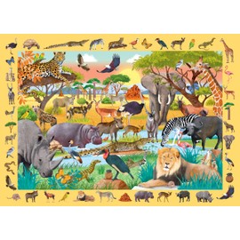 Safari Seek & Find 100-Piece Jigsaw Puzzle