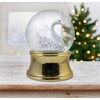 100mm Gold Swan Water Globe by The San Francisco Music