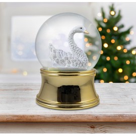 100mm Gold Swan Water Globe by The San Francisco Music Box Company