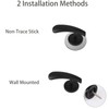 INCREWAY Curtain Holdbacks, 2PCS Self Adhesive Wall Mounted Drapery Tieback