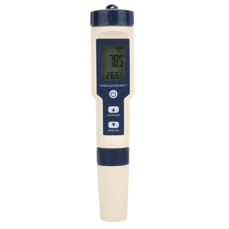 5 in 1 Portable Digital PH/Salinity/Temp/TDS/EC Meter Multifunctional Water Quality