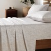 Boho Sheets King Size, Cream Paisley Patterned，Deep Pocket 4pc