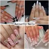 VOTACOS Butterfly Nail Charms Rhinestones Gold Silver Nail Art Gems