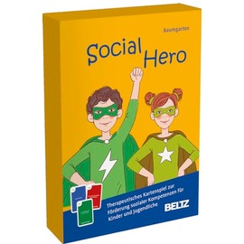 Social Hero: Therapeutisches Kartenspiel zur Förderung sozialer Kompetenzen für Kinder und Jugendliche. 140 Spielkarten und 16-seitiges Booklet in stabiler Box (Beltz Therapiespiele)