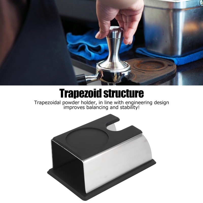 Non Slip Coffee Tamper Holder Stand Rack Tamping Station Mat