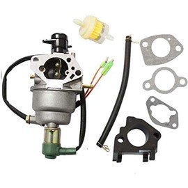 HQparts H139 Carburetor with Solenoid for GX390 13HP Engine Fuel Filter