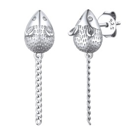 ChicSilver 925 Sterling Silver Stud Earrings for Women Sensitive Ear Hypoallergenic Tiny Mouse Earrings Cute Animal Jewelry