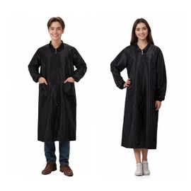 Long Length Pet Grooming Workwear with Pockets, Water repellent, Extended style,Lightweight Anti Static Hairdresser Smock Barber Jacket(extra extra large)