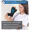 MEDILYMER Arthritis Gloves and Ice Pack (2+1 Set) Fingerless Compression