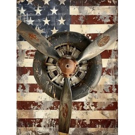 HMDIIMGE Airplane Diamond Painting Kits for Adults, Airplane 5D DIY Diamond Art Kits Full Drill Diamond for Gift Wall Decor Gem Arts 12x16 inch