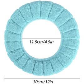 Linwnil Thicken Toilet seat Cover Cushion Pads Luxury Toilets Warm Toilet seat Covers Warm Toilet Seat Mat Super Warm Universal (5-Pack,Random Color)