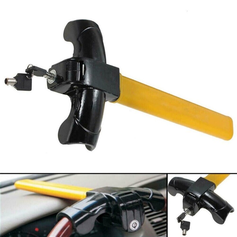 Armored Bar Steering Wheel Lock Anti-Theft Security System Car/Truck SUV