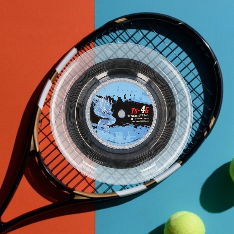 200m Durable Polyester Tennis Racket String Round StrikeResistance Hard Racquet