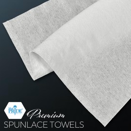 MED PRIDE Premium Spunlace Towels, 90 Count, 12" x 13", Ultra Soft & Durable, Disposable Multipurpose Wipes, Lint-Free, Latex-Free, Stretchy & Absorbent