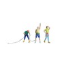 3pcs Rock Climbing Figures 1:64 Scale for DIY Scenes