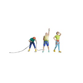 3pcs Rock Climbing Figures 1:64 Scale for DIY Scenes