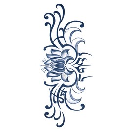 Jagua Tattoo Tattoo Stickers, 2 Weeks Disappearing Henna Tattoo Real Flower Flower (gz806)