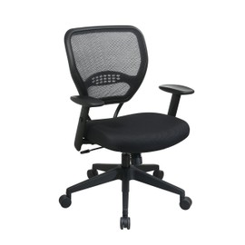 SPACE Air Grid Mid-Back Swivel Chair, Black, 20-1/2 x 19-1/2 x 42h