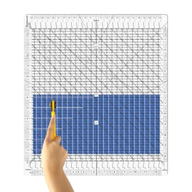 Quilting Ruler- 12.5 * 12.5" Slotted Rulers for Quilting and Sewing Quilt Strip Rulers for Fabric Precise Cutting