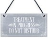 RED OCEAN TREATMENT IN PROGRESS Do Not Disturb Hanging Wall