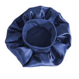 OZOFFER Women's Sleep Hair Care Wrap Elastic Hat Sleeping Bonnet Night Soft Satin Cap (Blue)