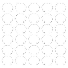 Cerioll Retaining Spring Ring Clasp Clips, 30 Pieces MR16 Recessed Spotlight Spring Ring Lamp Holder, Retaining Spring Rings Set, 5.9 cm Circlips for Recessed Spotlights for Halogen Lamp/Lamp Holder