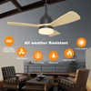 Bsteciar 36" Ceiling Fans with Lights, Remote Control + APP