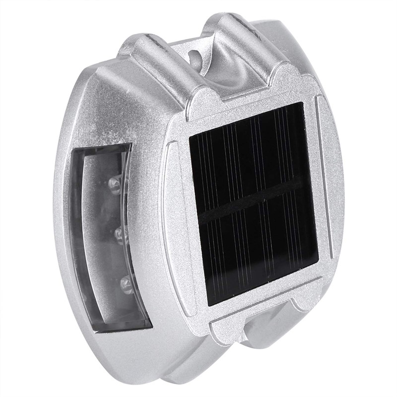 Casting Aluminium Solar Power Road Lamp 6 LED Outdoor Driveway