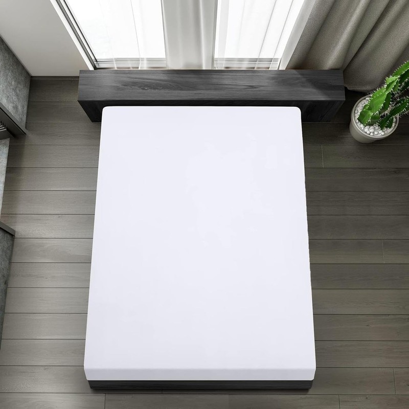 FNT 100% Brushed Microfiber Fitted Sheet, 35 cm Deep Pocket,