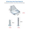 KIBBEH 10 Pack Heavy Door Closer Repair Kit, Include 8