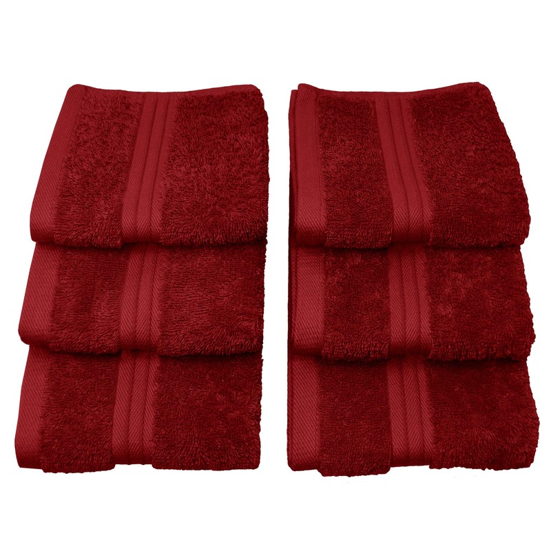 Lashuma Linz Set of 6 Terry Cloth Flannels 30 x