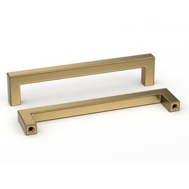 goldenwarm 30 Pack Champagne Bronze Cabinet Pulls Gold Cabinet Handles 6-1/4in Champagne Drawer Pulls Brushed Bronze Cabinet Pulls Handles Kitchen Cabinet Hardware Square Gold Pulls for Cabinet Drawer