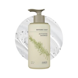AMOS PROFESSIONAL Botanic Calm Champú activador l Champú vegano para fortalecer el cuero cabelludo y el cabello con romero y biotina, sin sulfato, 16.9 onzas líquidas