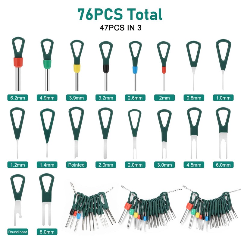 Linkstyle Terminal Removal Tool Set for Car, Car Cable Plug