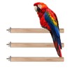 3PCS Bird Wood Perch Stick Stand Beak Paw Grinding Chew