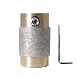 BeQell 3/4 Inch Brass Core Stained Glass Grinder Bits - Diamond Grinder Bit Head Tools for Stained Glass Drilling