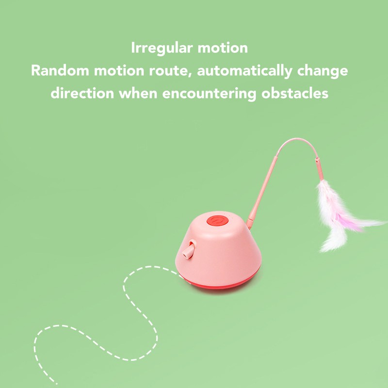 Electric Cat Feather Toy USB Charging Automatic Rotating Interactive Cat