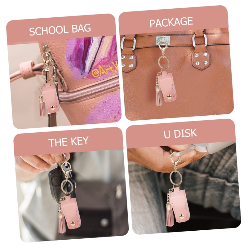 Healvian 3Pcs Portable Travel Bottles with Keychain Refillable Containers for