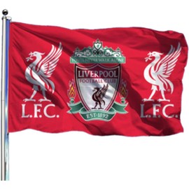 Liverpool L.F.C England Premier Football Flag Banner 3x5 feet Soccer Durable Indoor or Outdoor Football Soccer 2Grommets