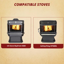 US Stove & Ashley 80606 Auger Feed Motor 1 RPM Counter Clockwise Gearbox Fits AP5660 AP5660L Bay Front 5660 USCC