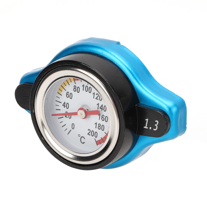 Aluminum Alloy Radiator Cap with Temperature Gauge Pressure Adjustment Leakproof