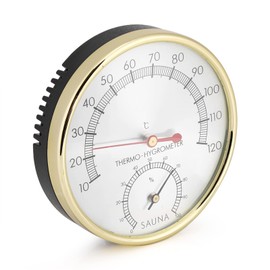 Sauna Room Thermometer, Metal Indoor Thermometer Hygrometer Hygrothermometer Sauna Room Accessory
