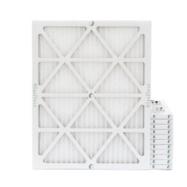 Glasfloss ZL 18x22x1 MERV 10 (FPR 5-6) Pleated HVAC Air Filters. (Case of 12). Actual Size: 17-3/4 x 21-3/4 x 7/8