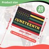 20 Pack Small Juneteenth Flag Stick 5'' x 8'' -