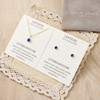 Philip Jones Gold Plated September (Sapphire) Birthstone Necklace & Earrings