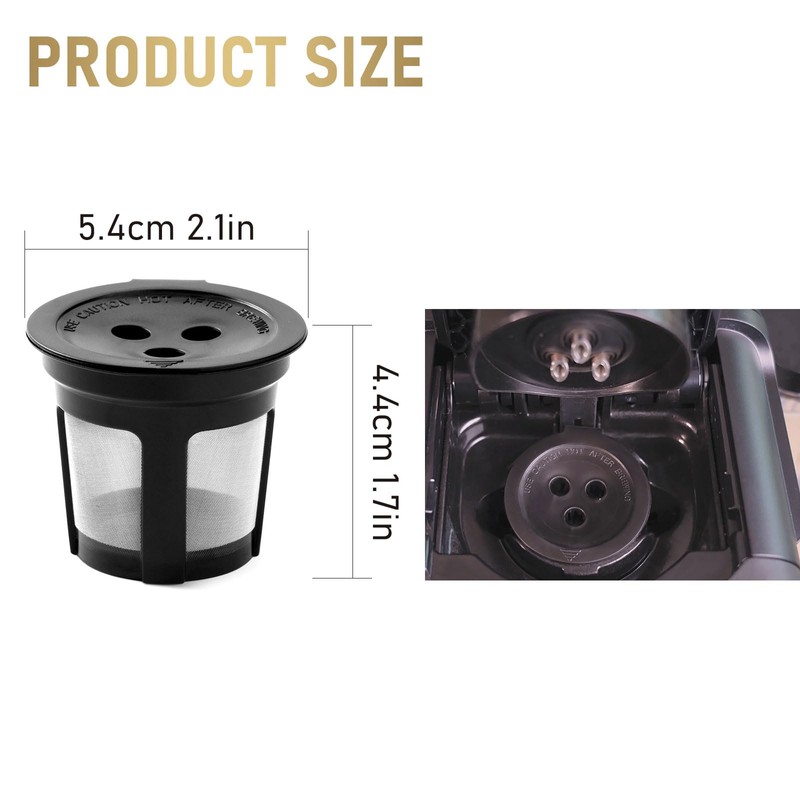 Feilifan Reusable K Cups for Ninja Dual Brew Coffee Makers
