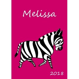 2018: personalisierter Kalender 2018 - Melissa - DIN A5 - eine Woche pro Doppelseite
