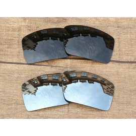 Oakley Vonxyz Polarized Lens for-Oakley Eyepatch 2 OO9136 Retro Black+Silver-Combo Pack