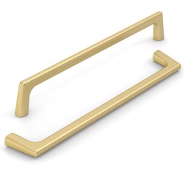 KNOKLOCK 10 Pack 6.3 Inch(160mm) Kitchen Cabinet Handles Brushed Gold Cabinet Pulls Kitchen Cabinet Hardware Drawer Pulls for Cupboard Wardrobe