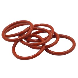 100pcs 10mm OD 8mm ID 1mm Dia Food Grade Silicone Rubber Seal O-Ring Red